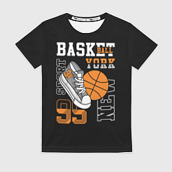 Футболка женская Basketball New York, цвет: 3D-принт