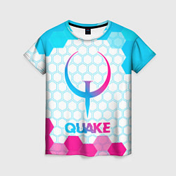 Футболка женская Quake neon gradient style, цвет: 3D-принт