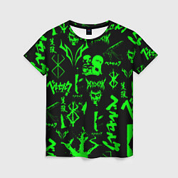 Футболка женская Berserk neon green, цвет: 3D-принт