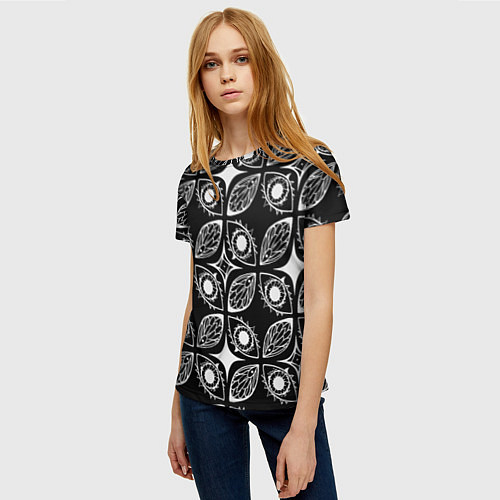 Женская футболка Глазики-сглазики / 3D-принт – фото 3