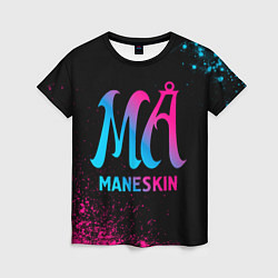 Футболка женская Maneskin - neon gradient, цвет: 3D-принт