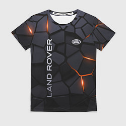 Женская футболка Land Rover - плиты с эффектом свечения