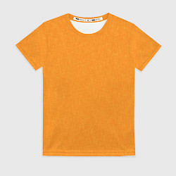 Футболка женская Жёлто-оранжевый текстура однотонный, цвет: 3D-принт