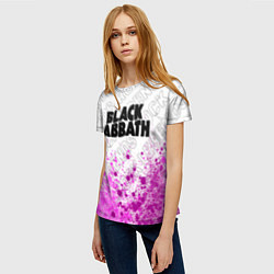 Футболка женская Black Sabbath rock legends посередине, цвет: 3D-принт — фото 2