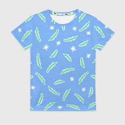 Футболка женская Рождественская еловая ветвь, цвет: 3D-принт