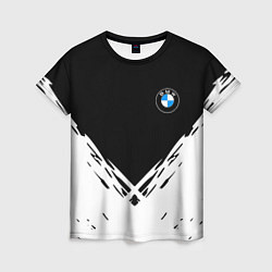 Футболка женская BMW стильная геометрия спорт, цвет: 3D-принт