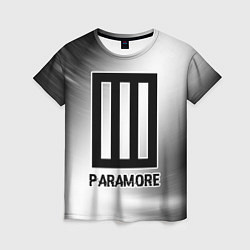 Футболка женская Paramore glitch на светлом фоне, цвет: 3D-принт