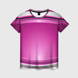 Футболка женская Розовый выпуклый фон, цвет: 3D-принт