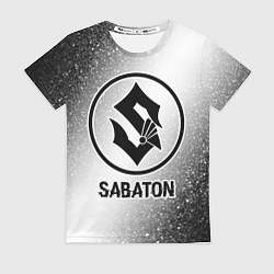 Футболка женская Sabaton glitch на светлом фоне, цвет: 3D-принт