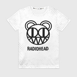 Футболка женская Radiohead glitch на светлом фоне, цвет: 3D-принт