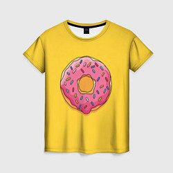 Футболка женская Пончик Гомера, цвет: 3D-принт