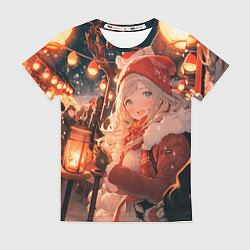 Футболка женская Новогодняя подруга, цвет: 3D-принт