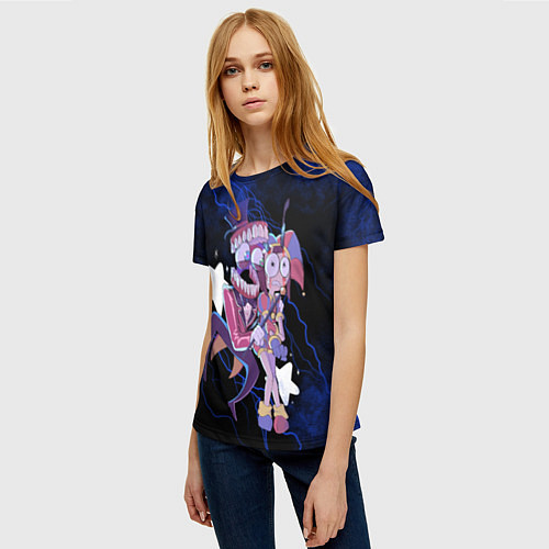 Женская футболка Помни и Кейн Удивительный цифровой цирк / 3D-принт – фото 3