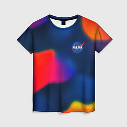 Футболка женская Nasa gradient sportcolor, цвет: 3D-принт