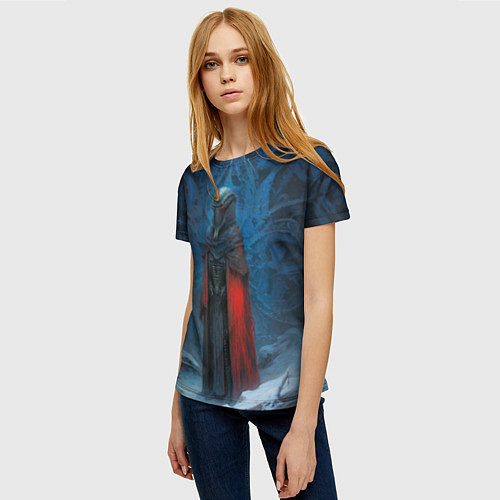 Женская футболка Ксеноморф в одеяниях / 3D-принт – фото 3