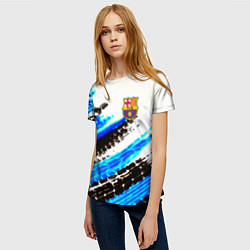 Футболка женская Barcelona fc club, цвет: 3D-принт — фото 2