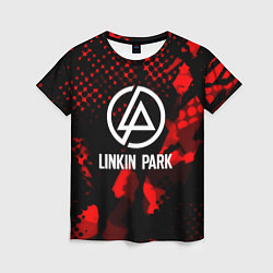 Футболка женская Linkin park краски текстуры, цвет: 3D-принт