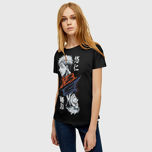 Женская футболка Рёмен Сукуна - Магическая битва / 3D-принт – фото 3