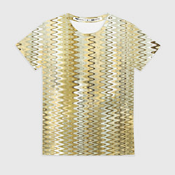 Женская футболка Золотистый волнистый