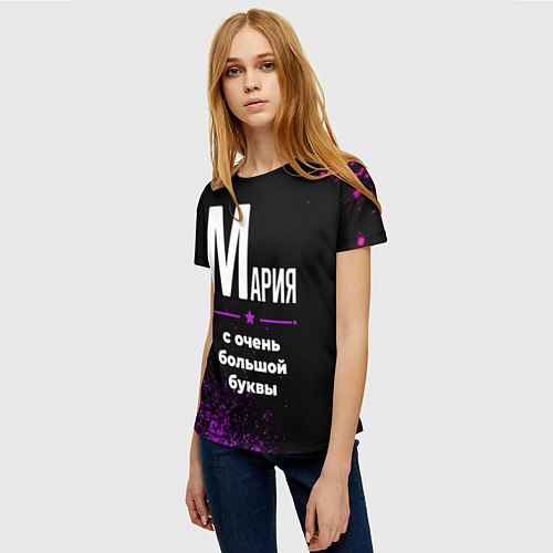 Женская футболка Мария: с очень большой буквы / 3D-принт – фото 3