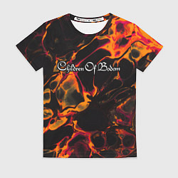Футболка женская Children of Bodom red lava, цвет: 3D-принт