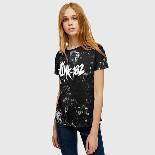 Женская футболка Blink 182 black ice / 3D-принт – фото 3