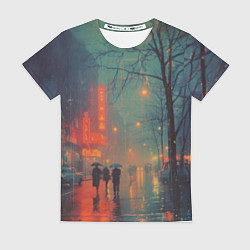 Женская футболка Пасмурный вечер