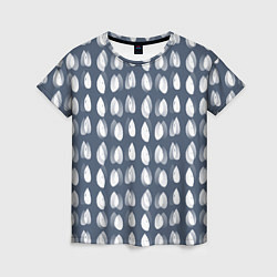 Футболка женская Падающие капли воды, цвет: 3D-принт