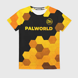 Футболка женская Palworld - gold gradient посередине, цвет: 3D-принт