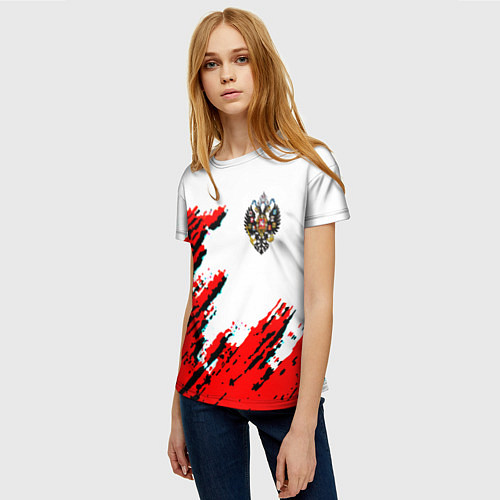 Женская футболка Россия герб империя / 3D-принт – фото 3