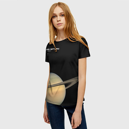 Женская футболка Сатурн - dies saturni / 3D-принт – фото 3