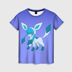 Футболка женская Glaceon Pokemon, цвет: 3D-принт