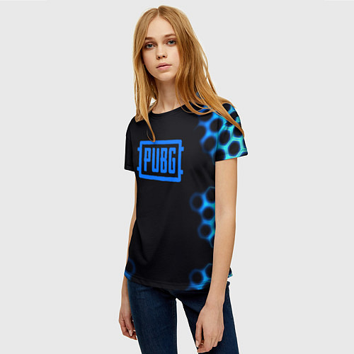 Женская футболка Pubg текстура броня / 3D-принт – фото 3