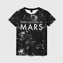Футболка женская Thirty Seconds to Mars black ice, цвет: 3D-принт