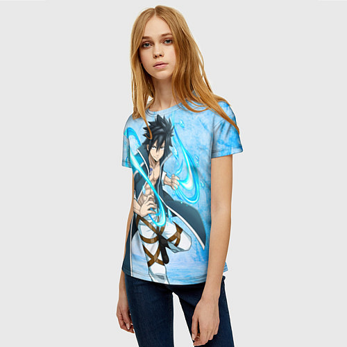 Женская футболка Грей Фуллбастер из Хвоста феи / 3D-принт – фото 3