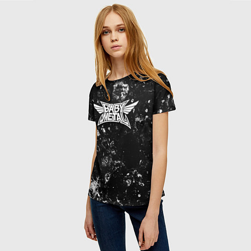 Женская футболка Babymetal black ice / 3D-принт – фото 3