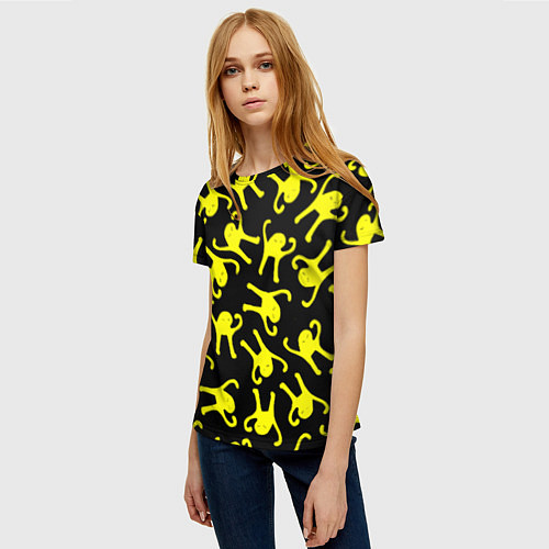 Женская футболка Ъуъ съука pattern mem / 3D-принт – фото 3