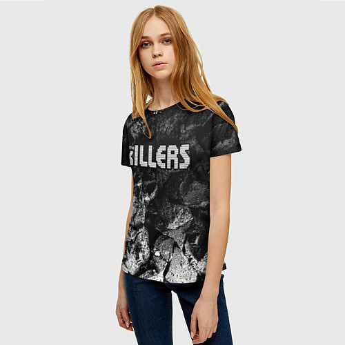 Женская футболка The Killers black graphite / 3D-принт – фото 3