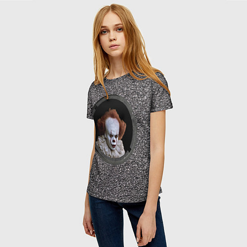 Женская футболка Оно в люке / 3D-принт – фото 3