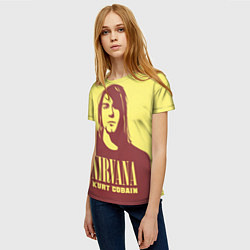 Футболка женская Kurt Cobain Nirvana, цвет: 3D-принт — фото 2