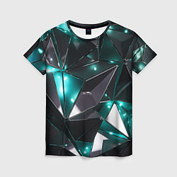 Женская футболка Геометрическая абстракция Блестящие грани