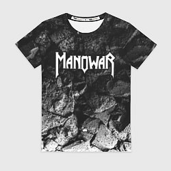Футболка женская Manowar black graphite, цвет: 3D-принт