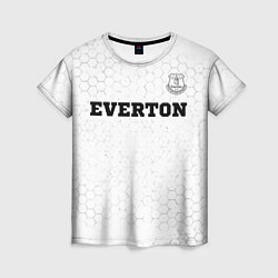 Футболка женская Everton sport на светлом фоне посередине, цвет: 3D-принт