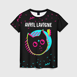 Футболка женская Avril Lavigne - rock star cat, цвет: 3D-принт