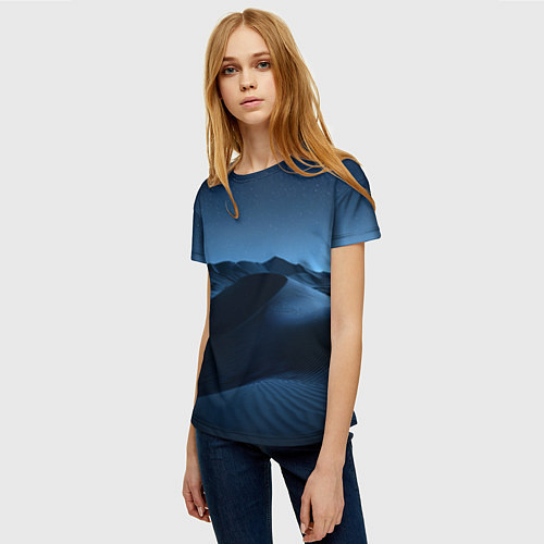 Женская футболка Дюна - звездное небо / 3D-принт – фото 3