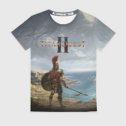Футболка женская Герой titan quest 2, цвет: 3D-принт