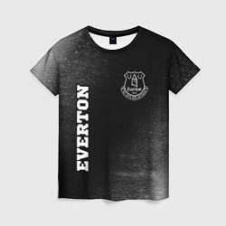 Футболка женская Everton sport на темном фоне вертикально, цвет: 3D-принт
