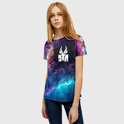 Женская футболка Die Antwoord space rock / 3D-принт – фото 3