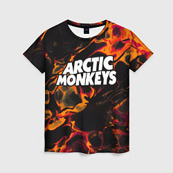 Футболка женская Arctic Monkeys red lava, цвет: 3D-принт