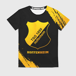 Футболка женская Hoffenheim - gold gradient, цвет: 3D-принт